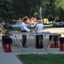 Столы фуршетные