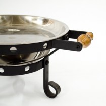 Таганок жаровый «Тихий Дворик» с нерж. блюдом для подачи