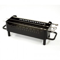 Мангал настольный для подачи стейков и шашлыка (черная сталь)