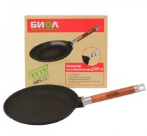 Сковорода блинная чугунная со скошеным бортом