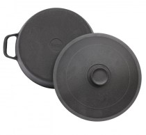 Кастрюля чугунная литая с крышкой