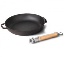 Сковорода чугунная со сьемной ручкой