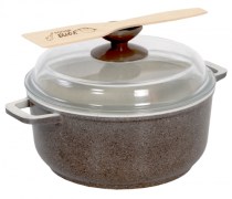 Кастрюля литая с керамическим покрытием и крышкой 